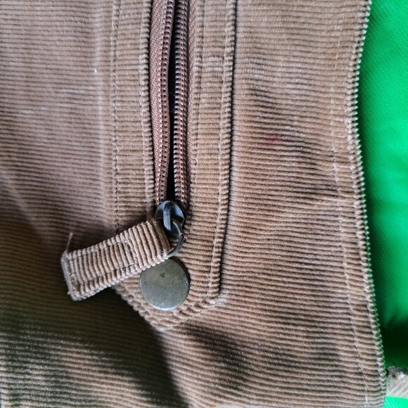 Corduroy purse with flower embroidery - Picture 5 of 6